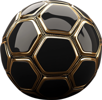 balck and gold football